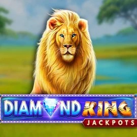 Diamond King Jackpots slot logo by SpinPlay Games at DublinBet Casino
