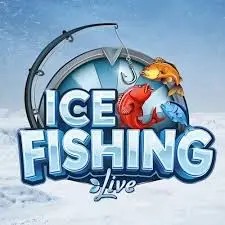 Ice Fishing Live slot visual from Evolution available on dublinbetcasino.eu