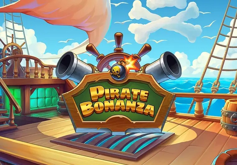 Pirate Bonanza Slot logo by Backseat Gaming DublinBet Casino