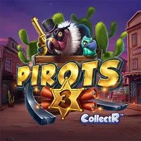 Slots logo of Pirots 3 from ELK Studios at DublinBet Casino