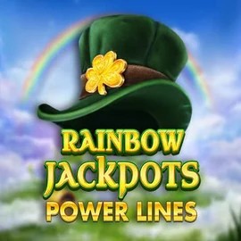 Rainbow Jackpots Power Lines slot logo by Red Tiger Gaming at DublinBet Casino