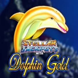 Dolphin Gold with Stellar Jackpots logo by Lightning Box Game DublinBet Casino