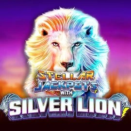 Stellar Jackpots with Silver Lion logo by Lightning Box Game at DublinBet Casino